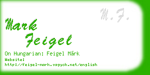 mark feigel business card